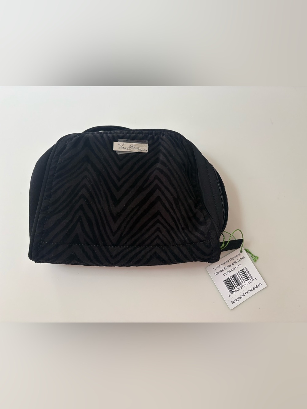 Vera Bradley Black  Velvet Pouch